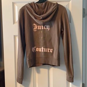 Juicy Couture Brown Zip Hoodie